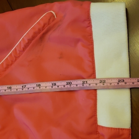 Vintage White Stag Windbreaker M Pink & White Unlined - Picture 13 of 14
